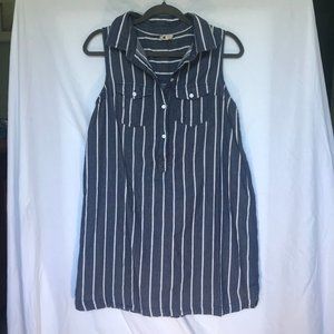 Sleeveless Denim Mini Dress